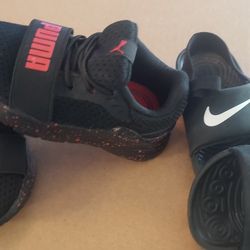 Nike Slides Size 4 PUMA Size 5 