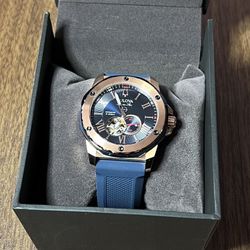 Bulova Marine Star Blue Dial Men's Watch 98A227-Under Warranty