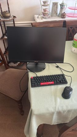 144 Hz Monitor, HyperX Mechanical Keyboard And HyperX Pulsefire Haste Wired Mouse