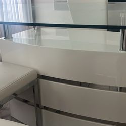 Glass Top Dining Table 