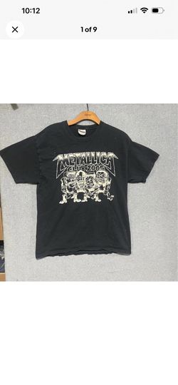 Metallica Club 2005 T-Shirt Glow in the Dark Dirty Donny Black Mens Large 2000s