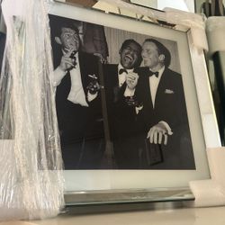 Brand New Rat Pack Picture Frame (Frank Sinatra, Dean Martin, and Sammy Davis Jr.) Picture Frame