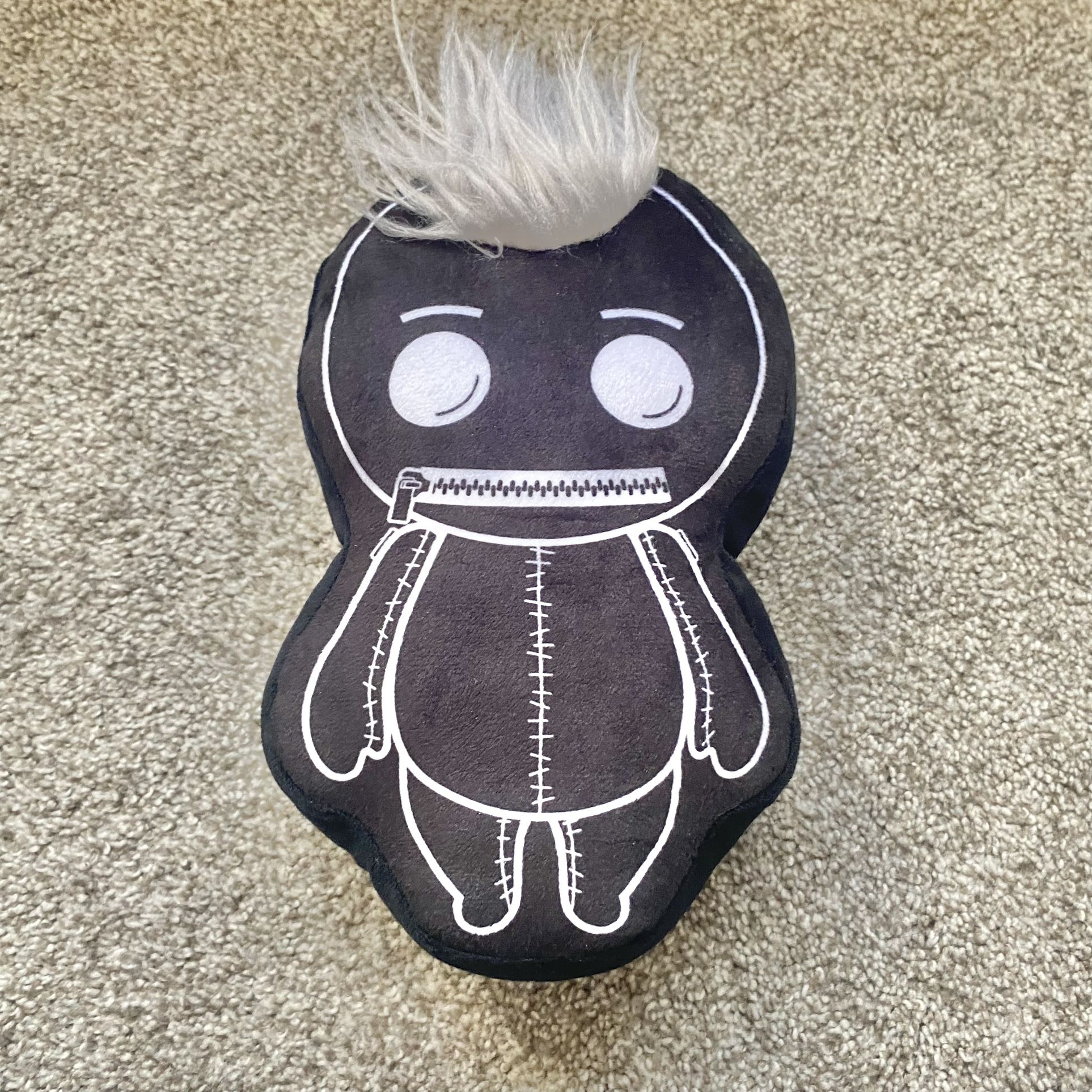 Cutie1 Soft Black Plush Pillow