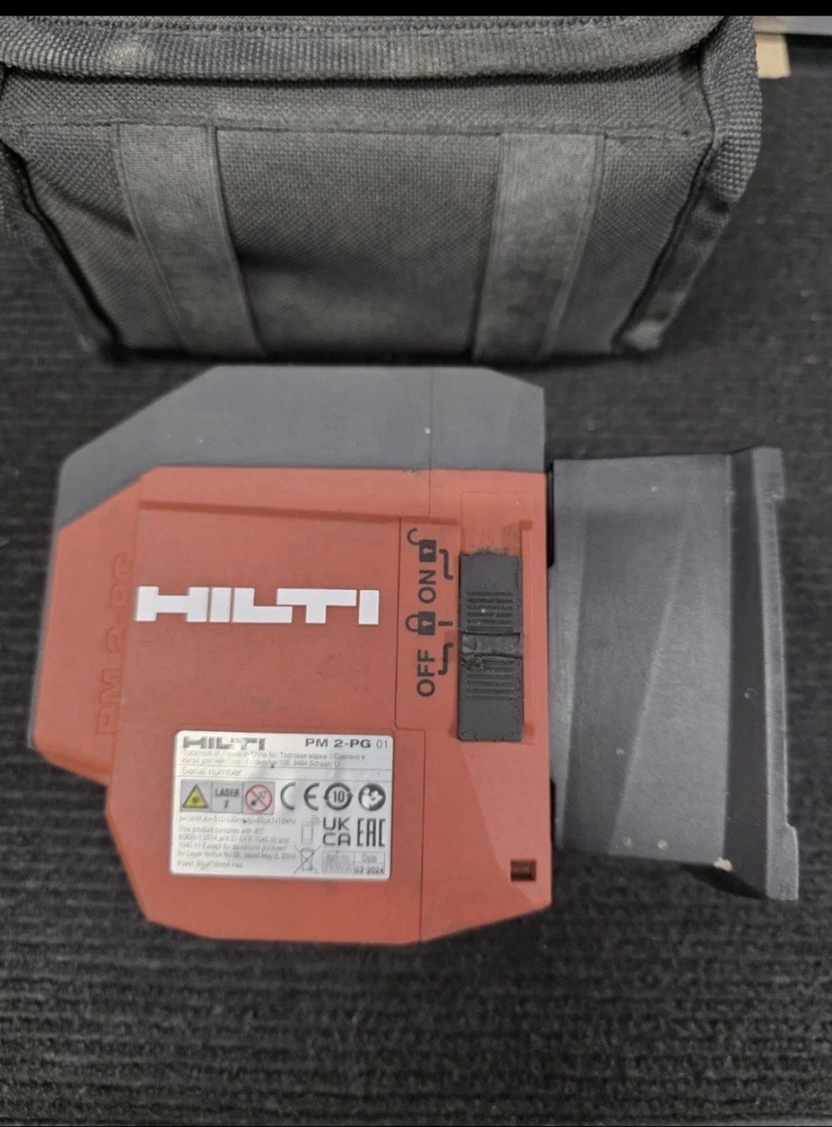 Hilti PM 2-PG Plumb 2-Point Laser Level Green Beam W/case