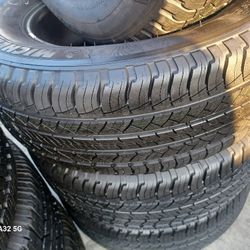 265/60/18/$329   GOODYEAR  FOUR TIRES SEMI NEW  ALSO WE HAVE NEW TIRES ON ESPECIAL PRICES 
