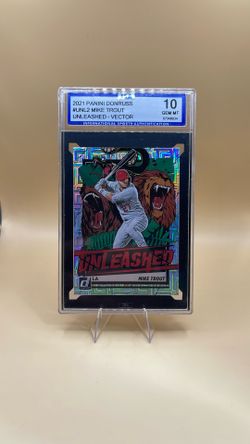 2021 Panini Donruss Mike Trout Unleashed Vector GEM MT 10