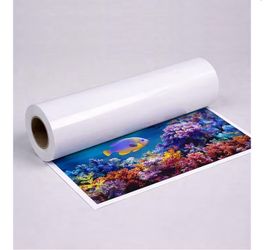 Glossy Bright White Printable Vinyl Sticker Roll, 24" x 1200" Waterproof Labels Roll for Roll-Feed Inkjet Printer With 3 Inch Core – 80µ Thick, Strong