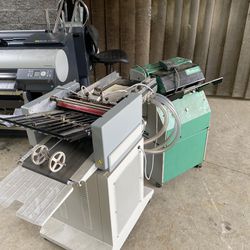Folder Printer MBM 352 and MBM Electric Booklet Maker Model 1000E