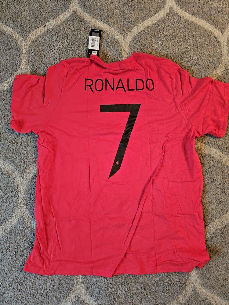 New Adidas Manchester United Cristiano Ronaldo Name & Number T-Shirt Mens XL