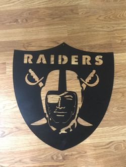 Raiders wall sign 18 inches tall
