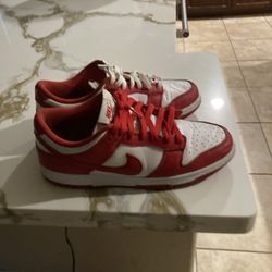 Red And White Nike Dunks
