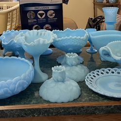 Fenton Light Blue Vintage Pieces