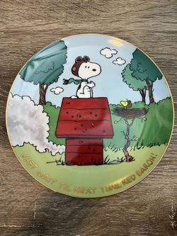 Danbury Mint "Just Wait 'Til Next Time, Red Baron!" "Peanuts Magical Moments"