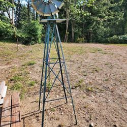 8ft Tall Vintage John Deere Windmill 