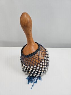 Shekere / Gourd Beaded Hand Percussion Shaker | Decorative Display Piece