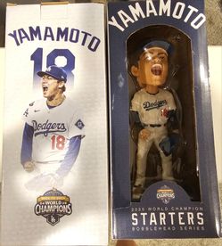 2026 Yamamoto #18 Dodgers 2025 World Champions Bobblehead
