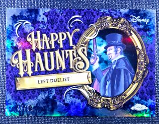 Topps Disneyland 70th Anniversary Chrome Happy Haunts Left Duelist /99 Purple Refractor