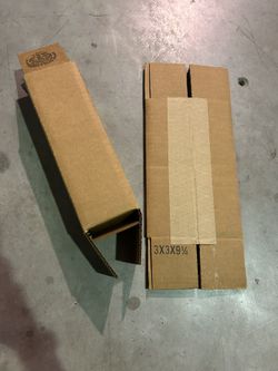 Cardboard Box 3x3x 9 1/4