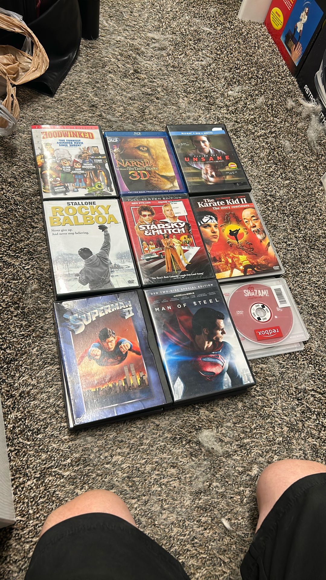 Lot of 20 movies dvd and blu ray