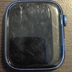 Apple Watch Series 7 45mm Blue Aluminum Case with Abyss Blue Sport Band...
