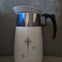 vintage Corning Ware 6-cup stovetop coffee percolator