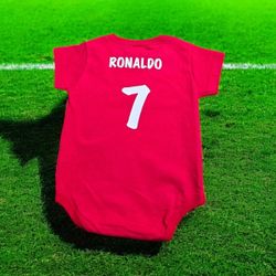 Portugal  # 7 Ronaldo Onesie Baby Bodysuit .New  18 Months  And  24 Months .