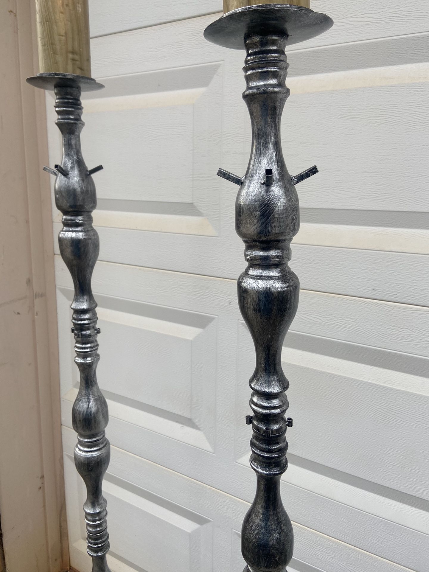 Silver Medal Decorative Stands/ Candle Holders