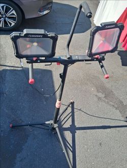 5000-Lumen Twin-Head LED Work Light & Stand