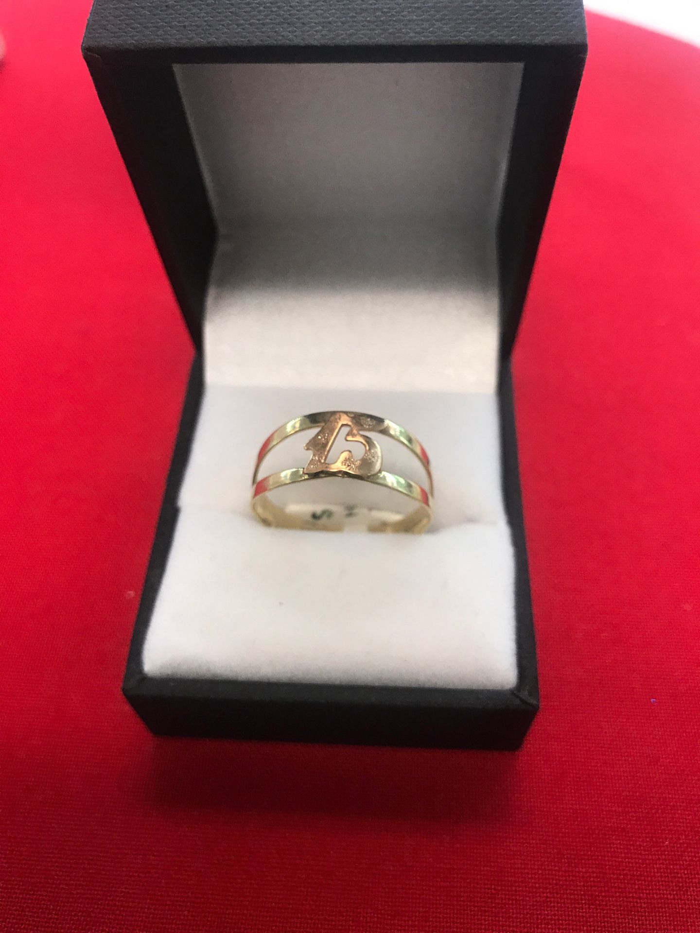 10k gold Quinceañera / 15 year old ring 2910-24405L-04