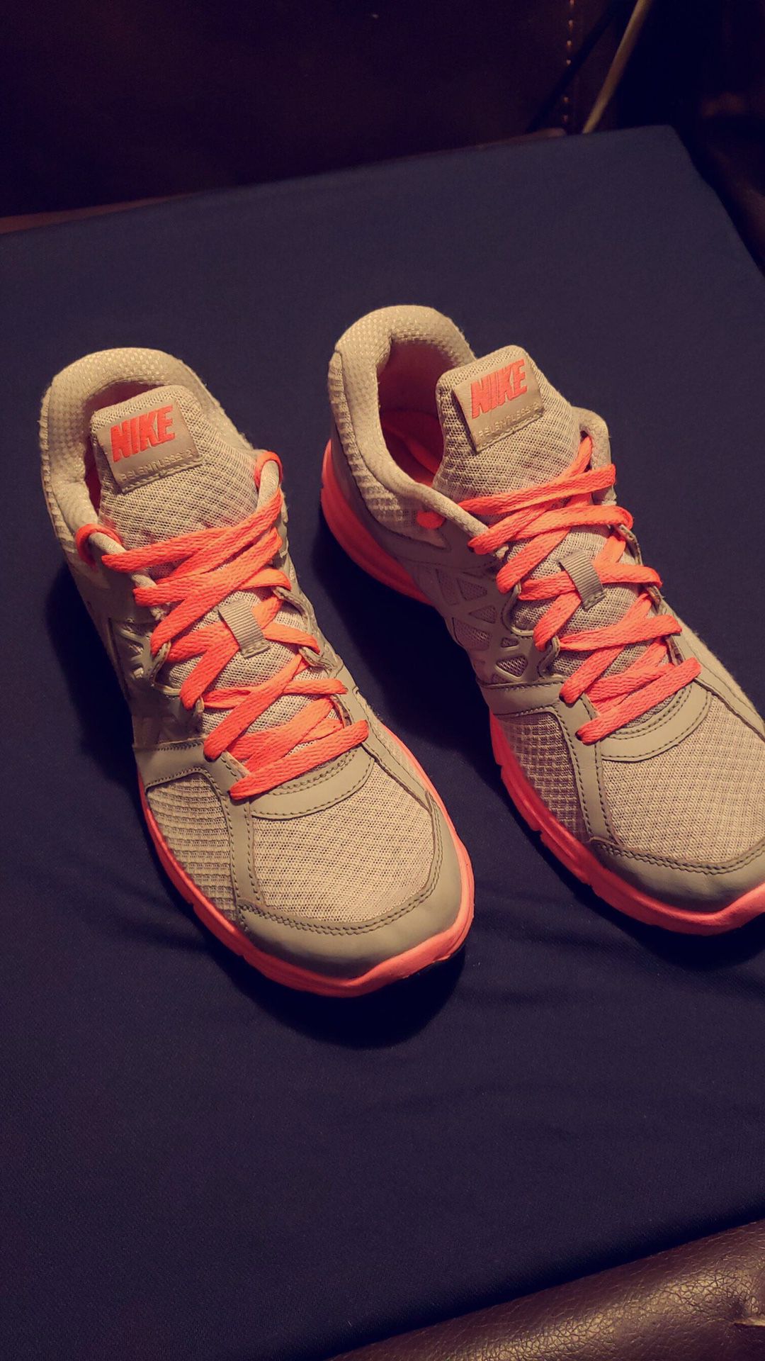 Nike  Air Relentless 2 Women's Running Gray & Hot Punch Sneakers 512083