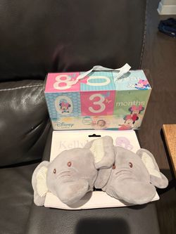 Disney Baby Milestone Blocks  or Elephant Booties Set