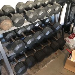 Dumbbell Set And Rack
