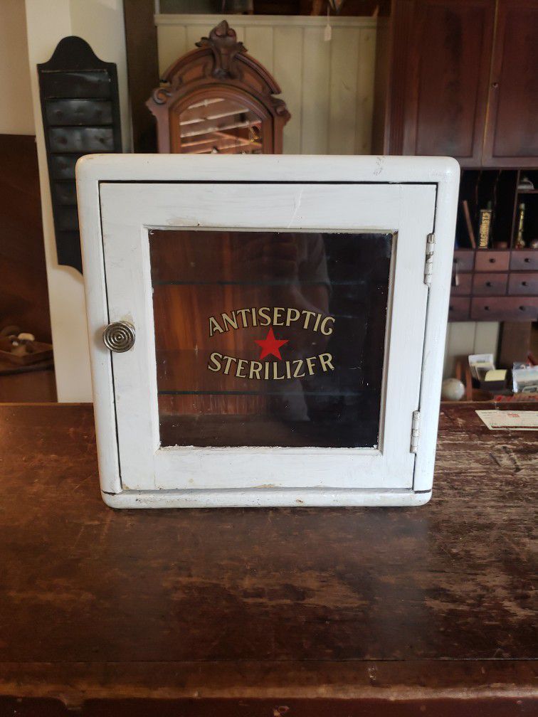 Antique Antiseptic Sterilizer Cabinet 