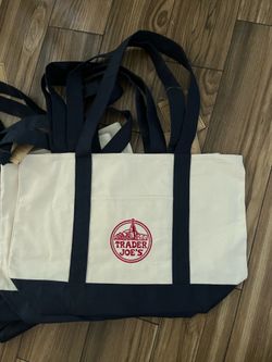 Trader Joe’s blue tote bag large
