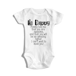 Baby announcement husband Pregnancy reveal boyfriend Hi daddy