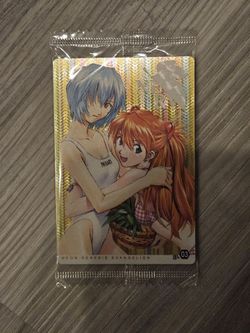 Neon Genesis Evangelion Sealed Wafer Card (Rei + Asuka Swimsuits)