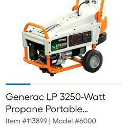 Generac 3250 Watt Portable GENERATOR 