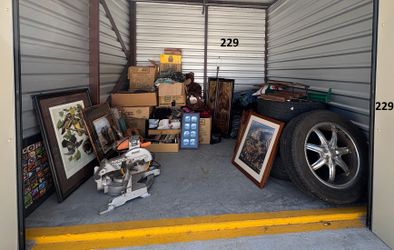 Auction Unit 229 7/3  - Antiques, boxes, China, clothing and shoes, decorations, tools, wall art, and much more