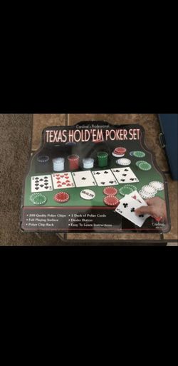 Texas holdem poker set new unopened