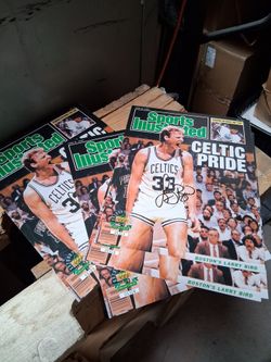 Basketball Celtics Larry Bird sports collectible memorabilia art