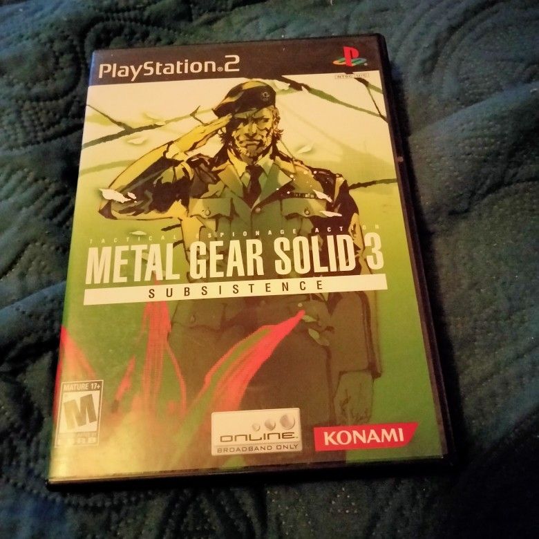 PS2 METAL GEAR SOLID 3 SUBSISTENCE
