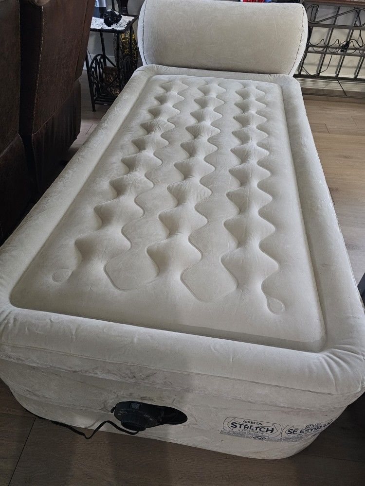 Intex 18” twin air mattress with headboard
