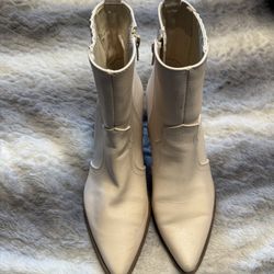 Beige Boots Size 8