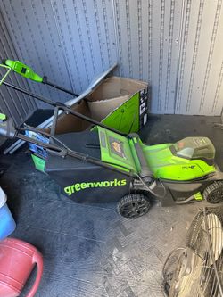 Green works lawn mower(electric)