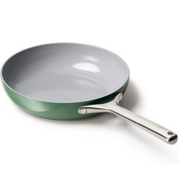 Caraway Nonstick Ceramic Frying Pan (2.7 qt, 10.5") - Non Toxic, PTFE & PFOA Free - Oven Safe & Compatible with All Stovetops (Gas, Electric & Inducti