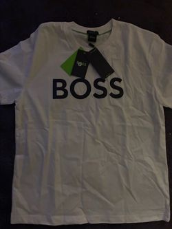 Hugo Boss White Logo T-Shirt New with Tags