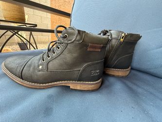 B-52 by Bullboxer Black Lace-Up Boots – Side Zip