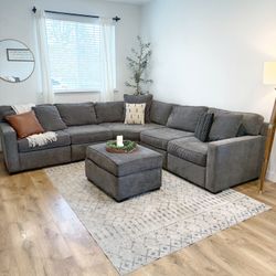 Macys Radley Sectional Couch With Ottoman 
