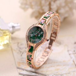 Women Round Shell Flower Full Diamond Bracelet Watch Analog Quartz Wrist Watch Hot Sale Women Watch Relogio Feminino #10