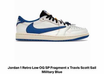 Jordan 1 Travis Scott Fragment Low Brand New